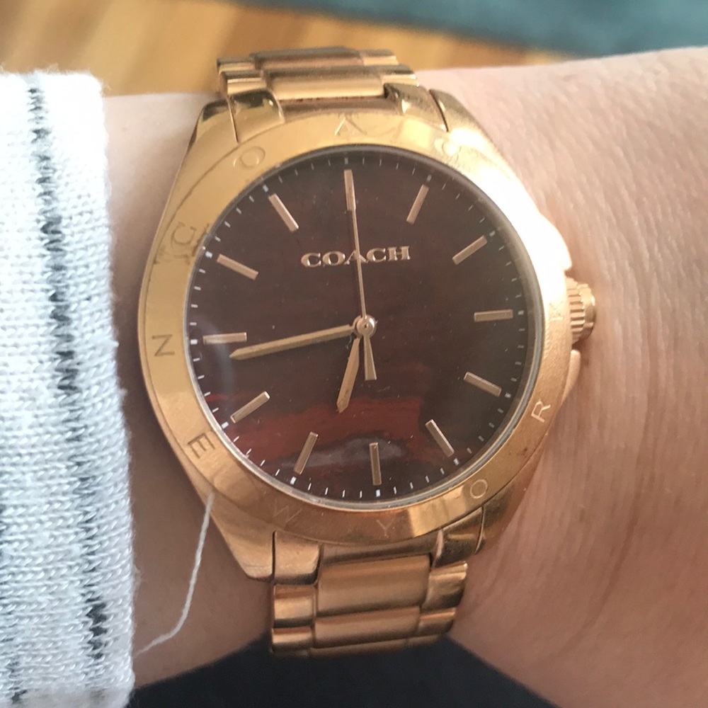 Rose Gold Coach watch